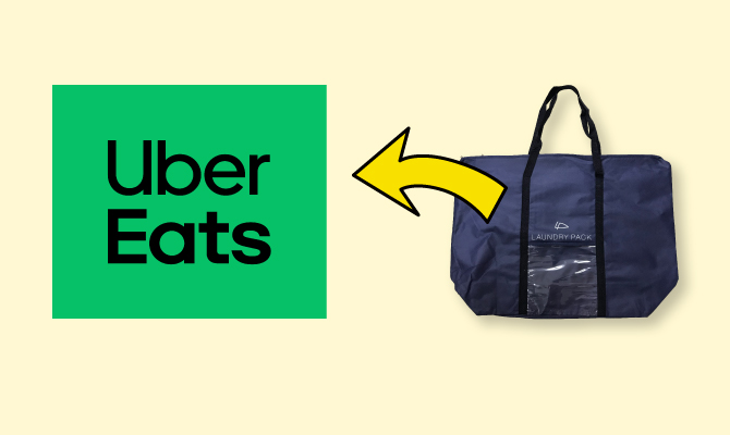 STEP4 Uber Eats の配達パートナーに渡す